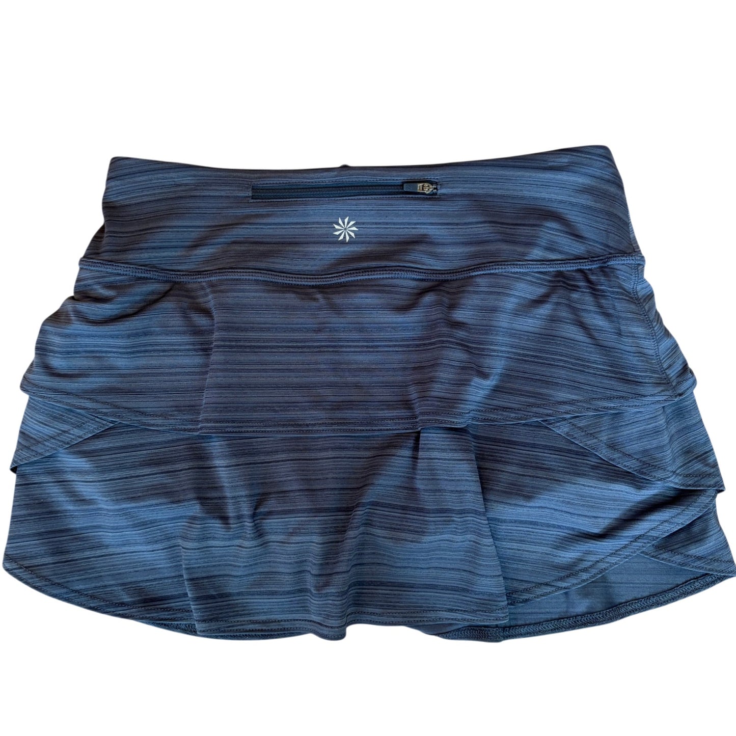 Athleta Dark Blue Swagger Tier Ruffle Tennis Skirt Skort Womens Size Small