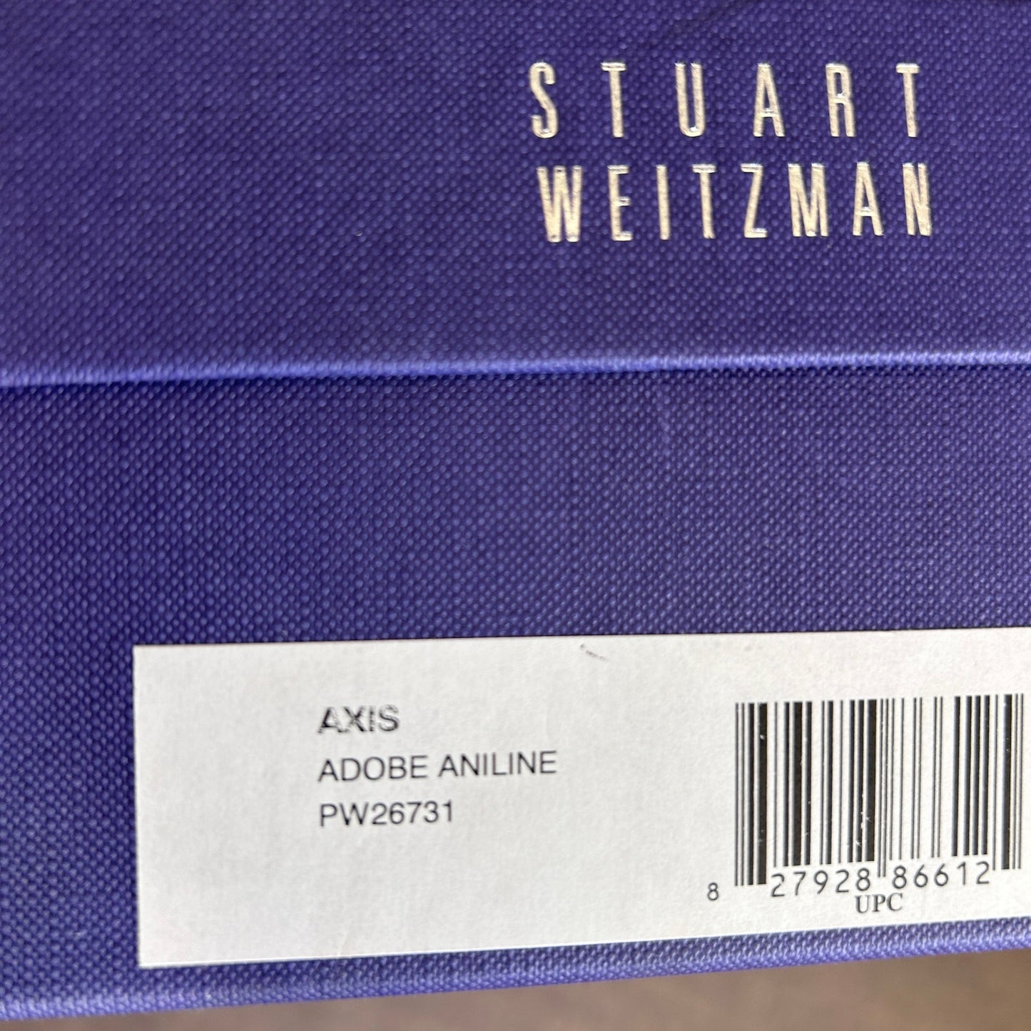 Stuart Weitzman Axis Adobe Aniline Patent Leather Peep Toe Heels Womens Size 7.5