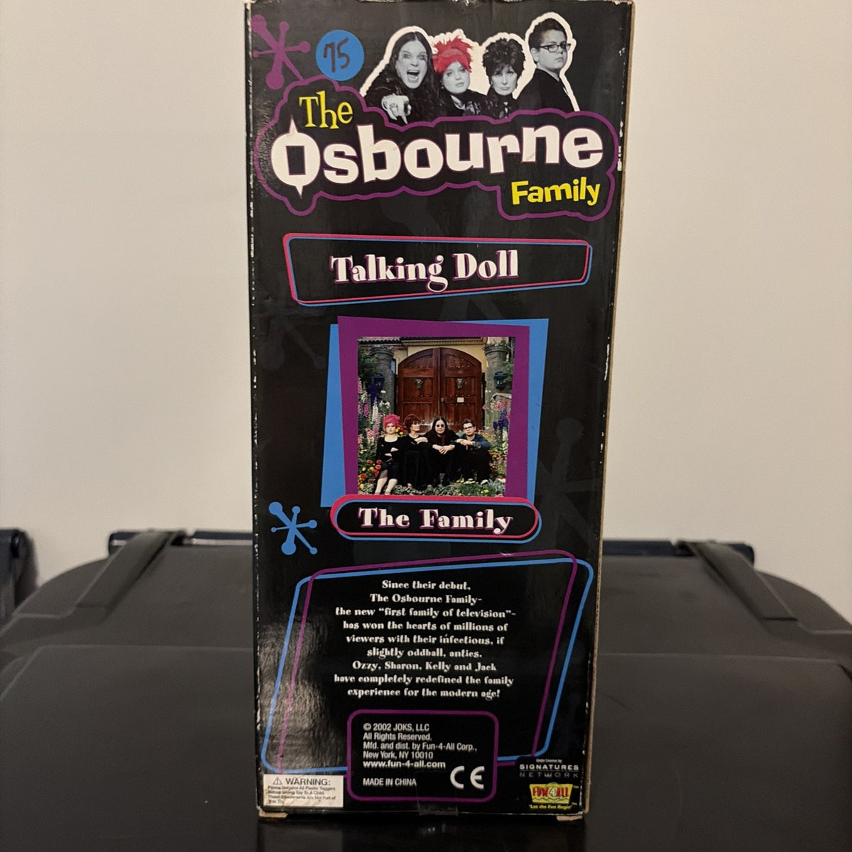 Ozzy Osbourne Talking Doll Vintage 2002 Never Opened WILL NEED BATTERY