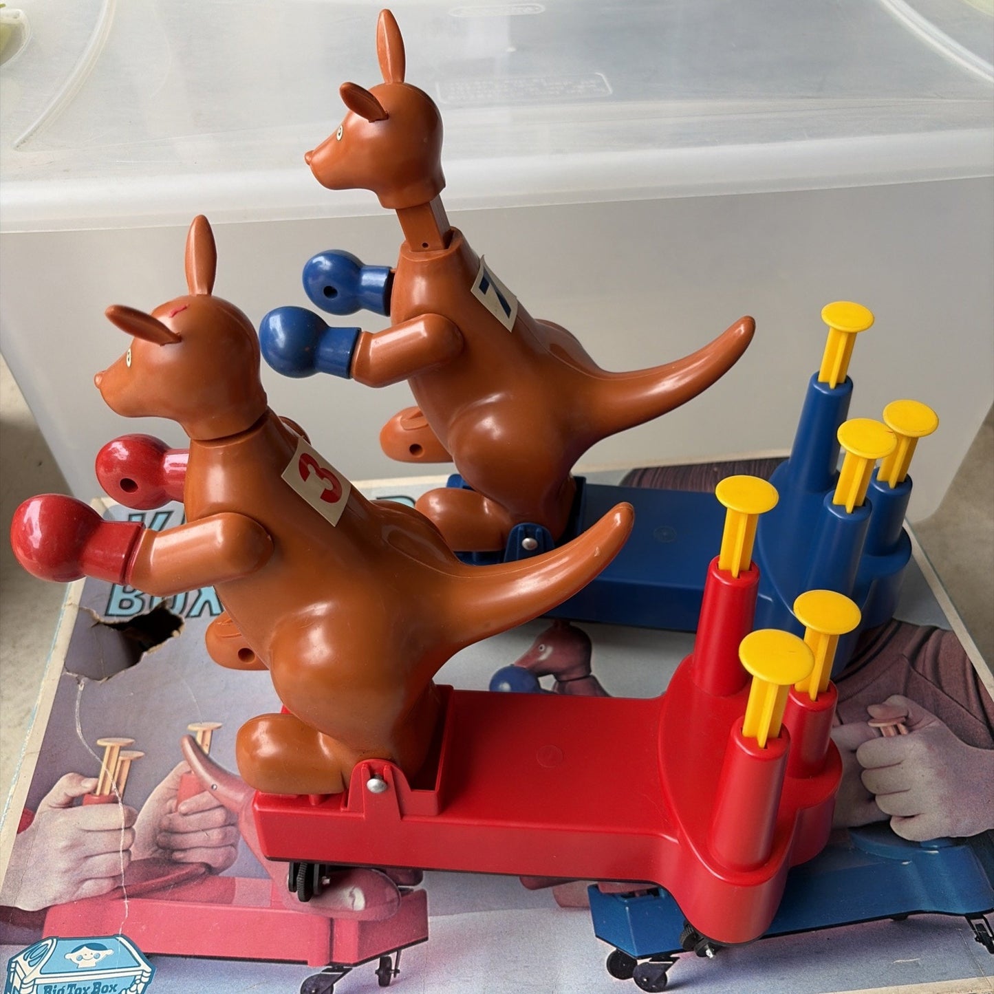 SEARS BIG TOY BOX KANGAROO boxing game 1960S RARE rock em sock em robots JAPAN