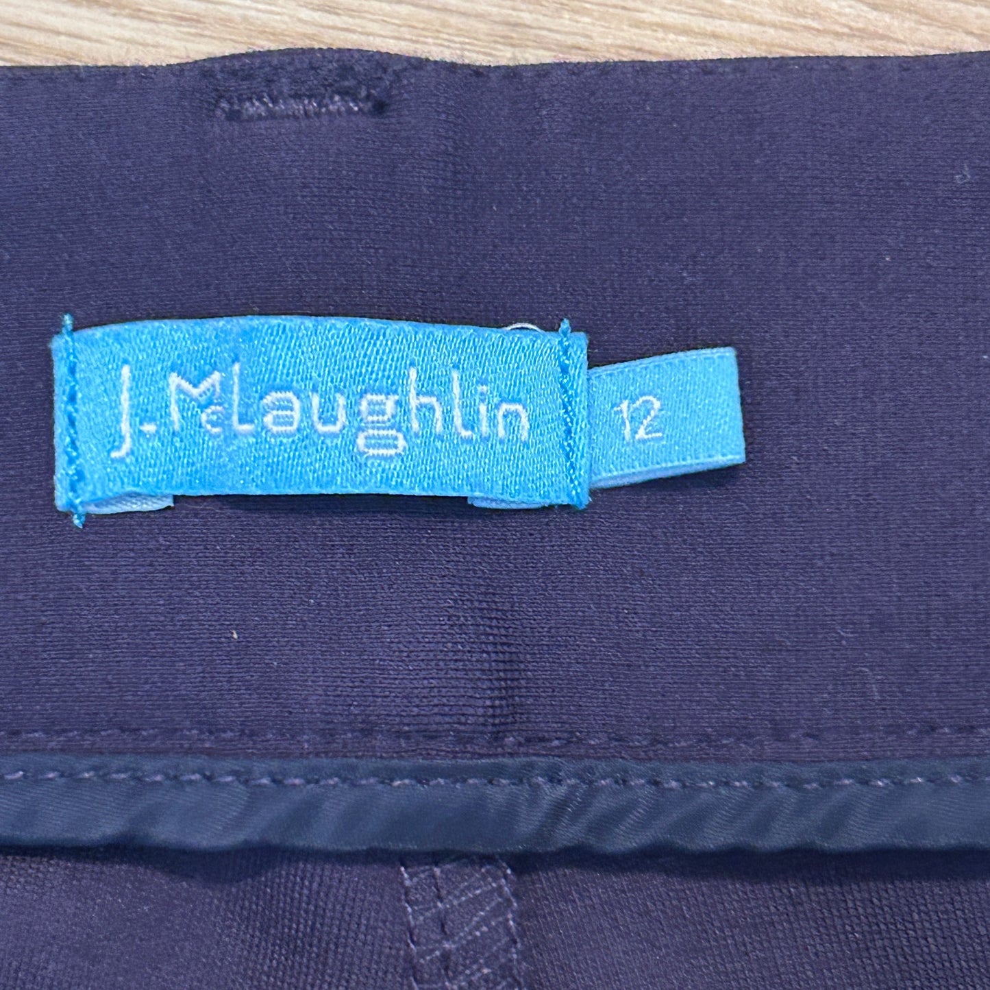 J. McLaughlin Dark Blue Trouser Pants Womens Size 12