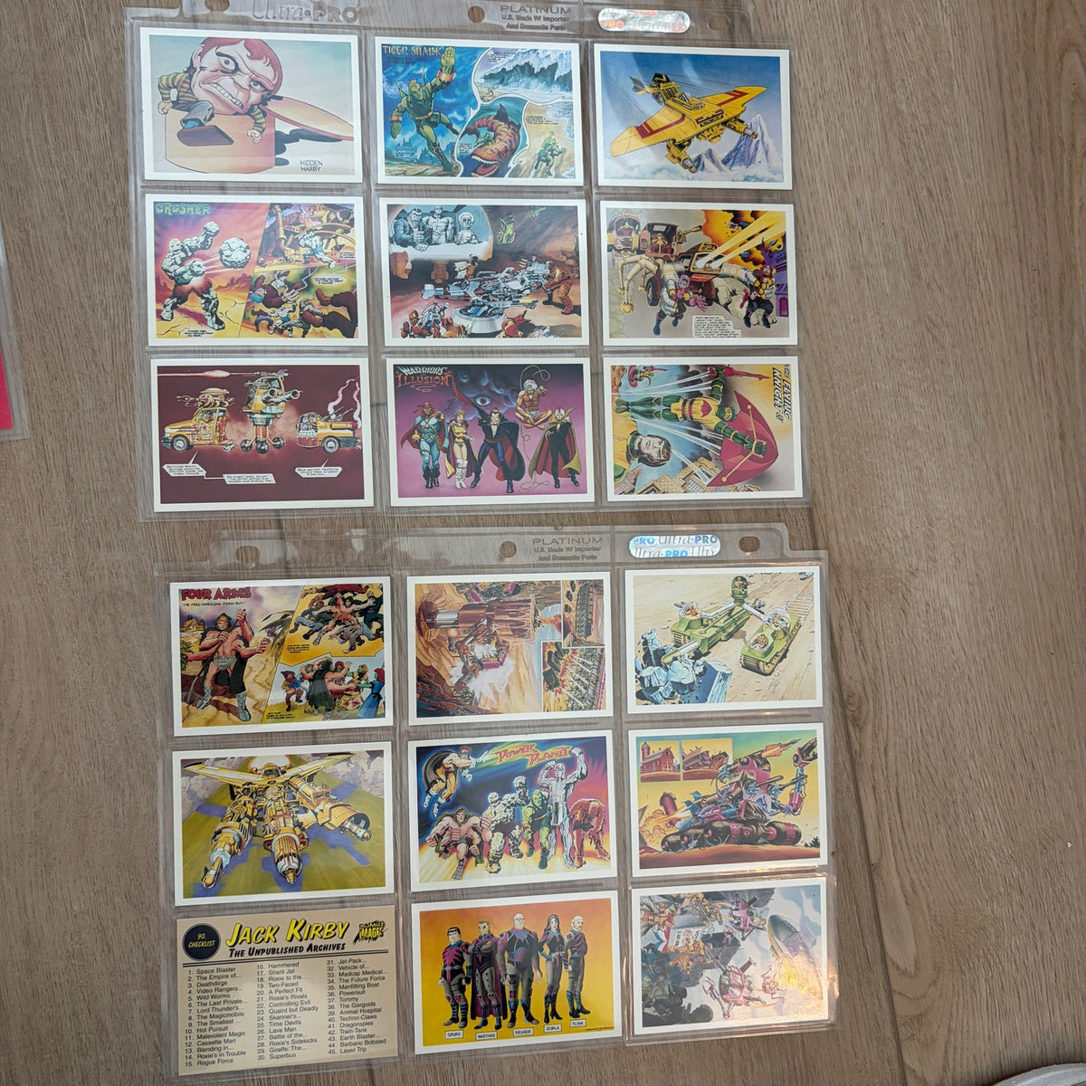 Jack Kirby The Unpublished Archives 1994 Comic Images Base Card Set of 90