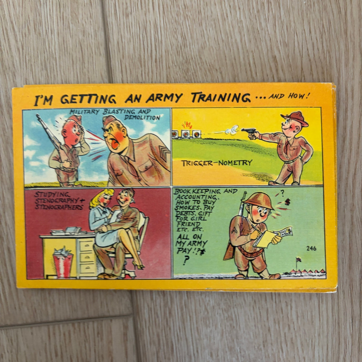 Vintage Series L, N, O, P Army Postcards LOT of 72 Cards