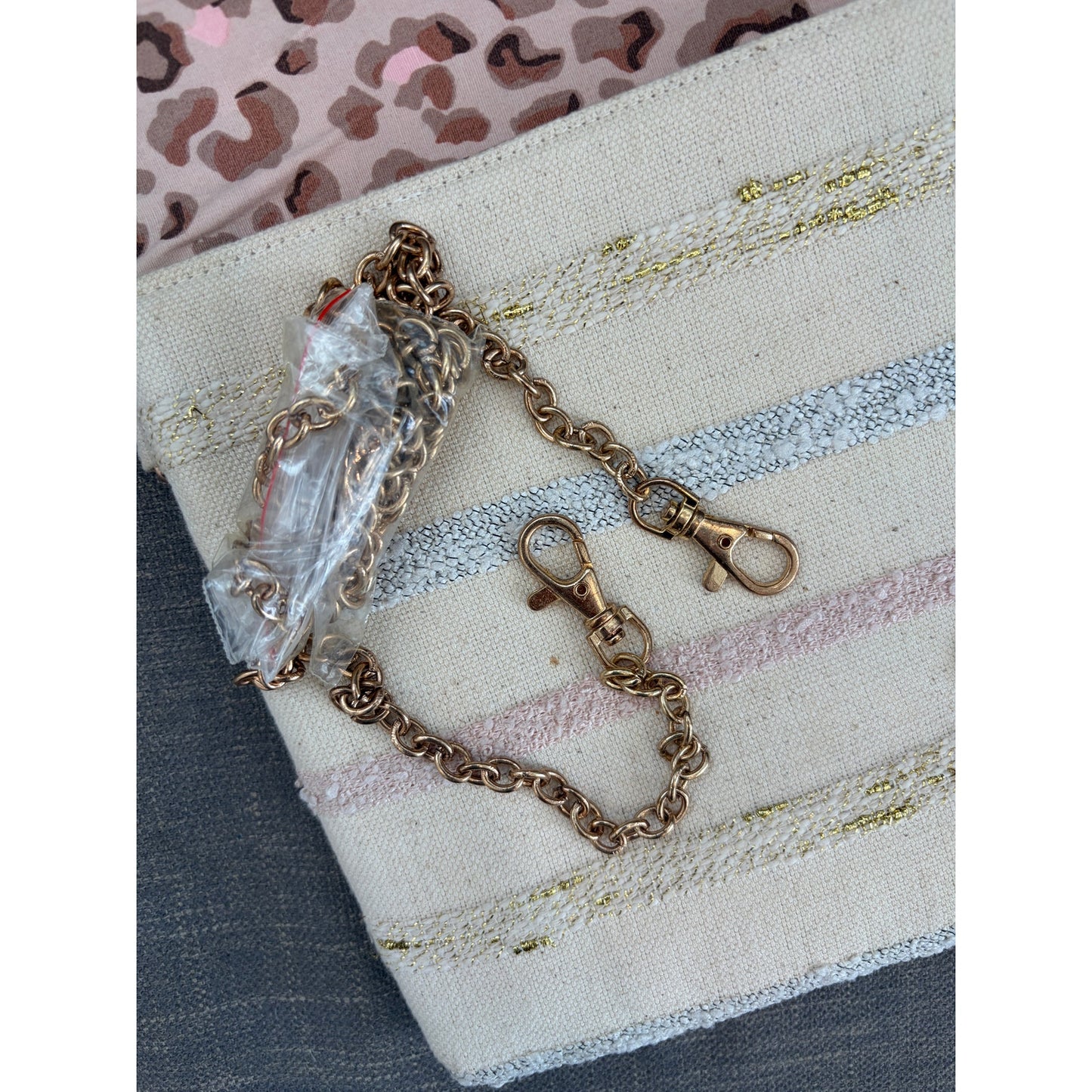 America and Beyond Boho Beaded Clutch Crossbody Gold Chain Strap