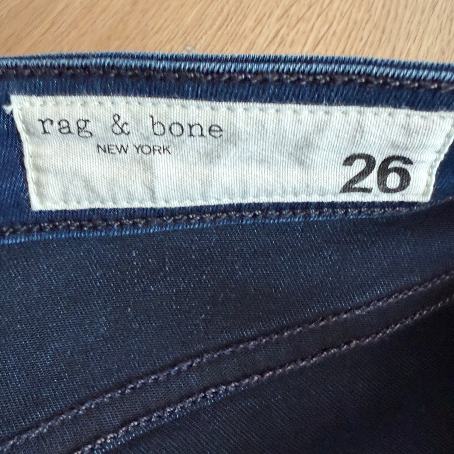 Rag & Bone Cate Mid-Rise Ankle Skinny Dark Wash Jeans Women's Size 26