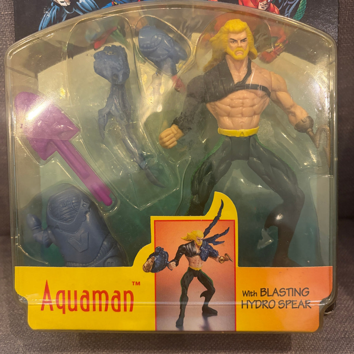 LOT 2 Kenner Total Justice Action Figures Hawkman and Aquaman NEW