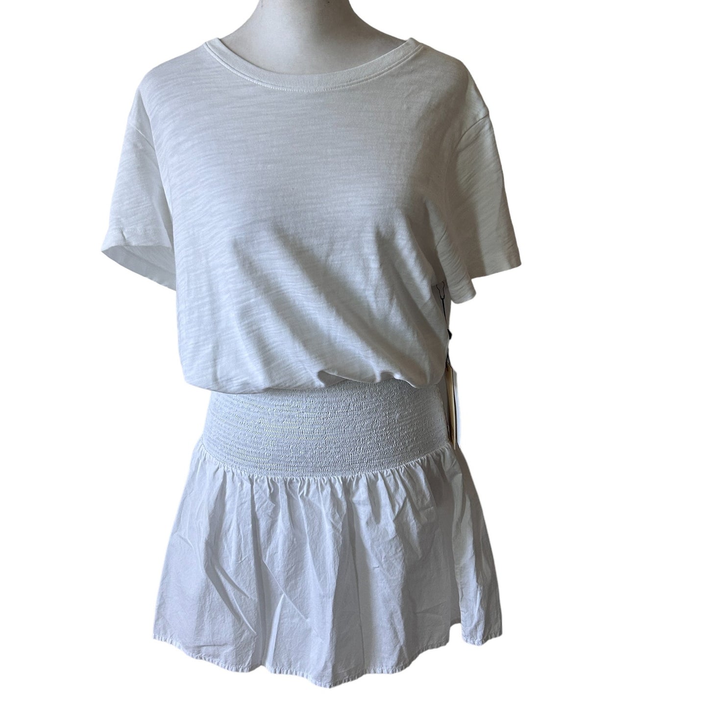 Nation LTD Los Angeles NWT Optic White Kacy Combo Dress Womens Size Small NEW