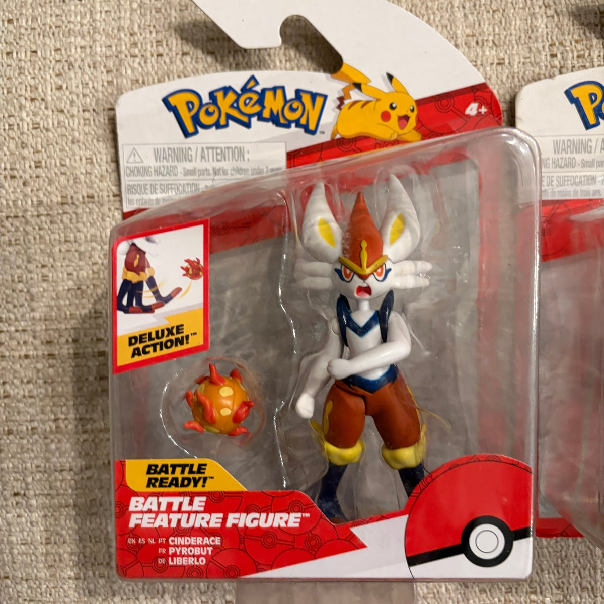 LOT 2 Pokemon Battle Ready! Battle Feature Figures Cinderace and Infernape NEW