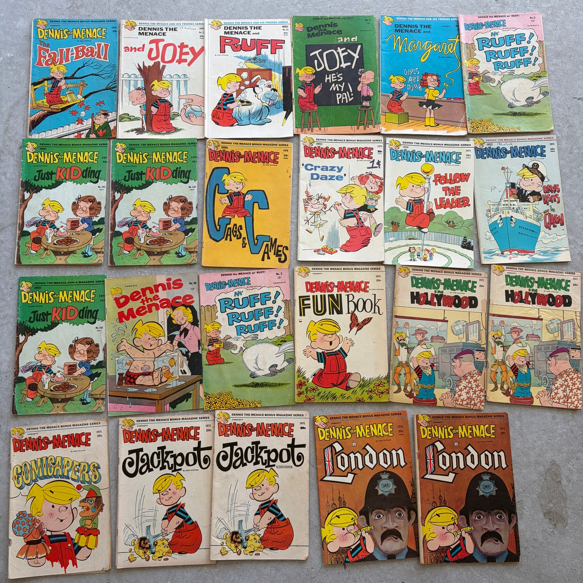 HUGE LOT 128 Dennis the Menace Vintage 1950s, 1960s, 1970s Comic Books