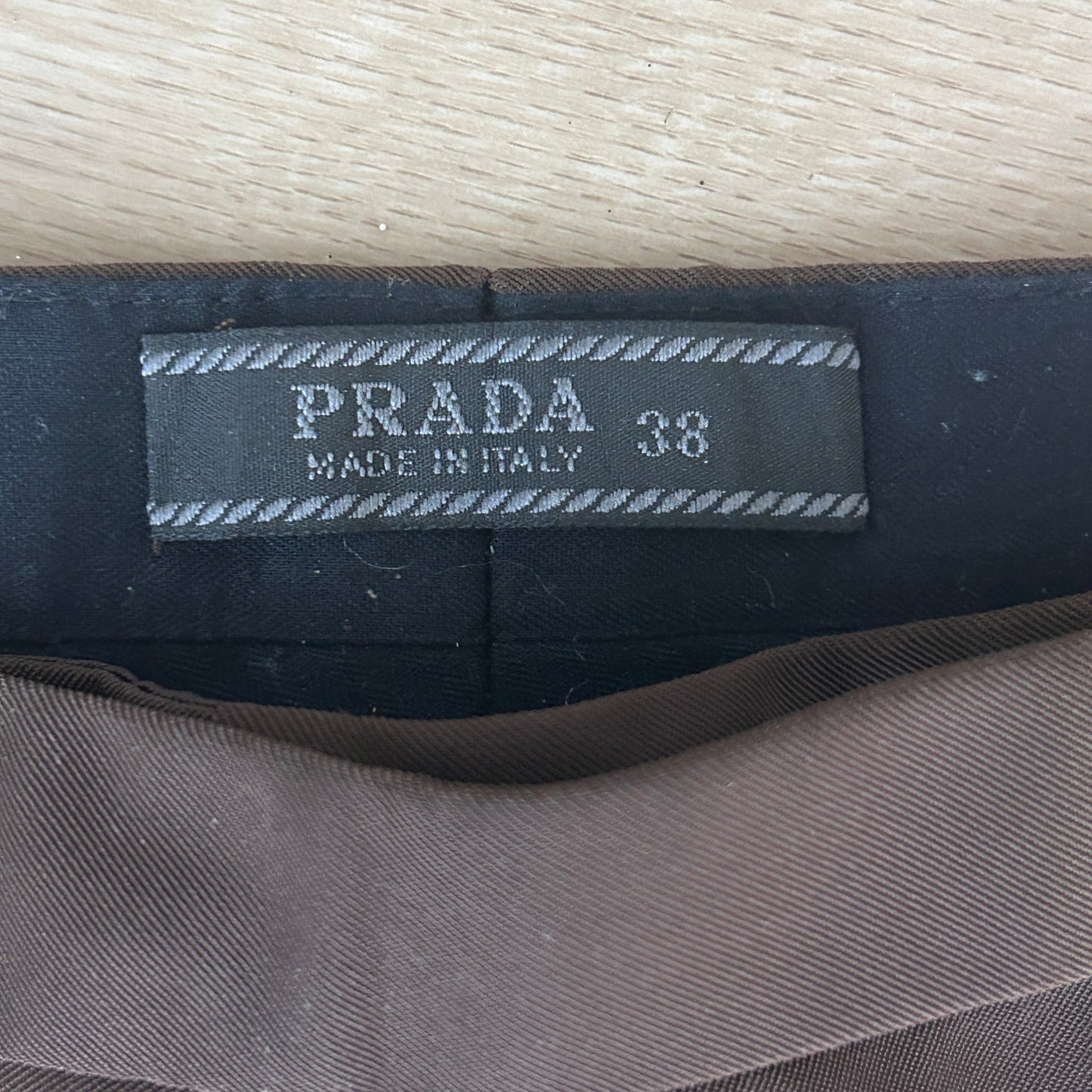 Prada Chocolate Brown Dress Pants Womens Size 38