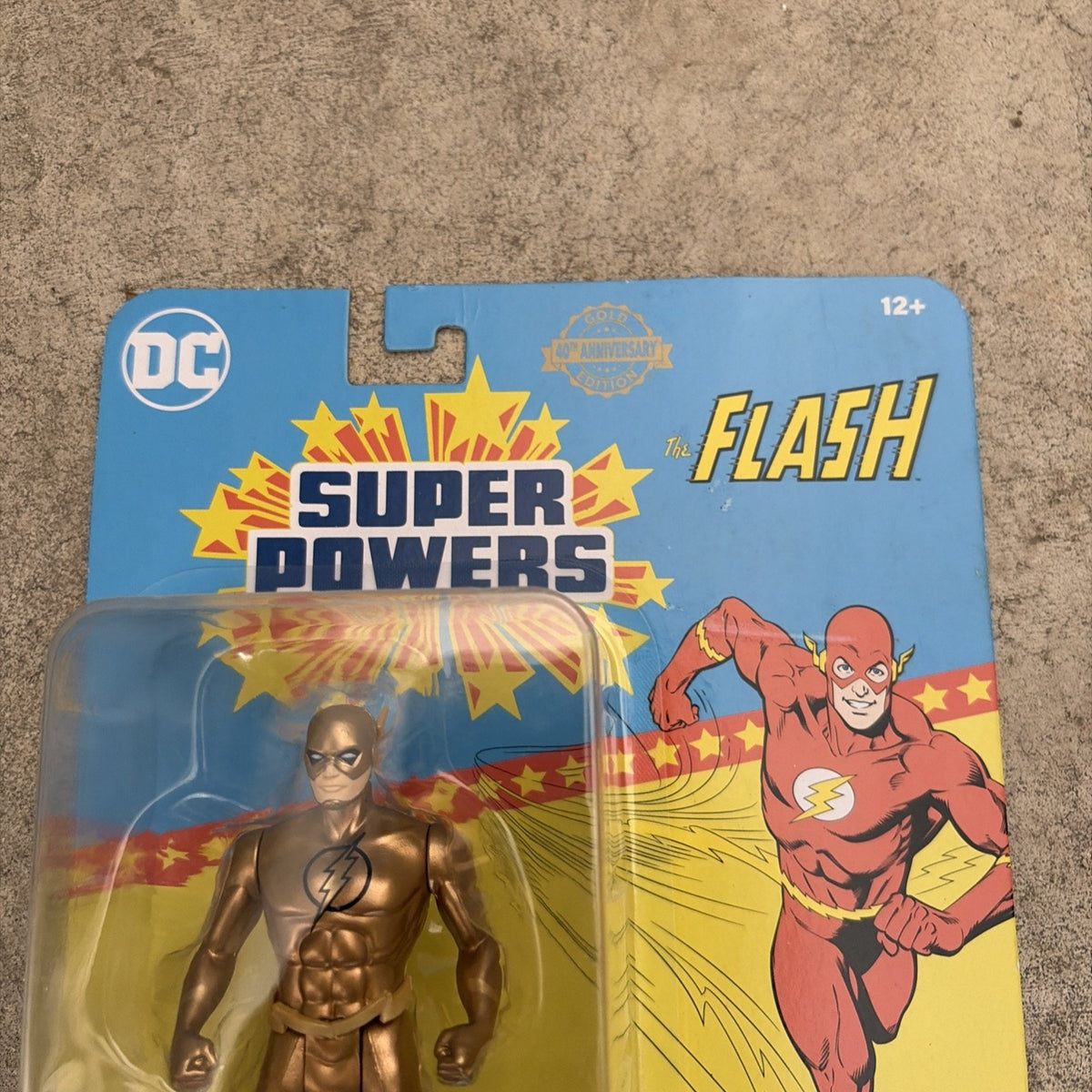 McFarlane DC Super Powers 40th Anniversary Gold Flash 4.5" Action Figure New