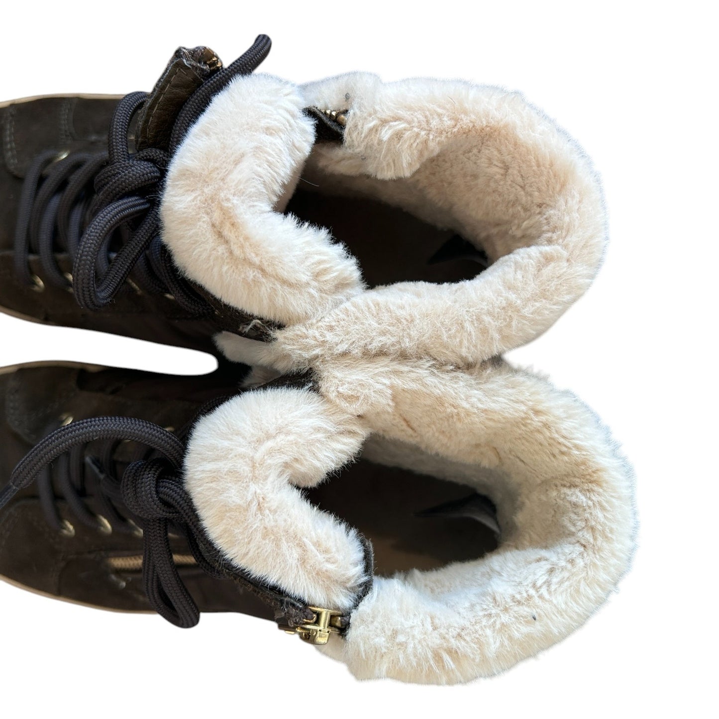 Cougar Waterproof Suede and Fur Lined Boots Sneaker Size Zipper Womens Size 9