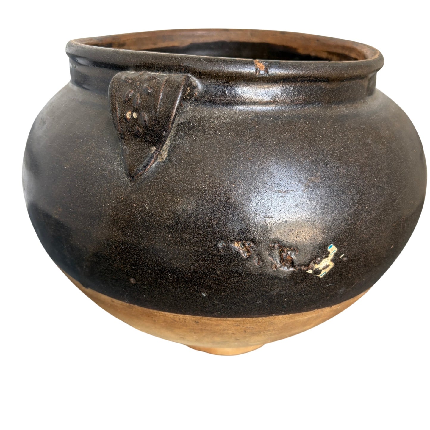 Antique Chinese Western Jin Dynasty Yue Ware Water Pot Large 10" x 13"