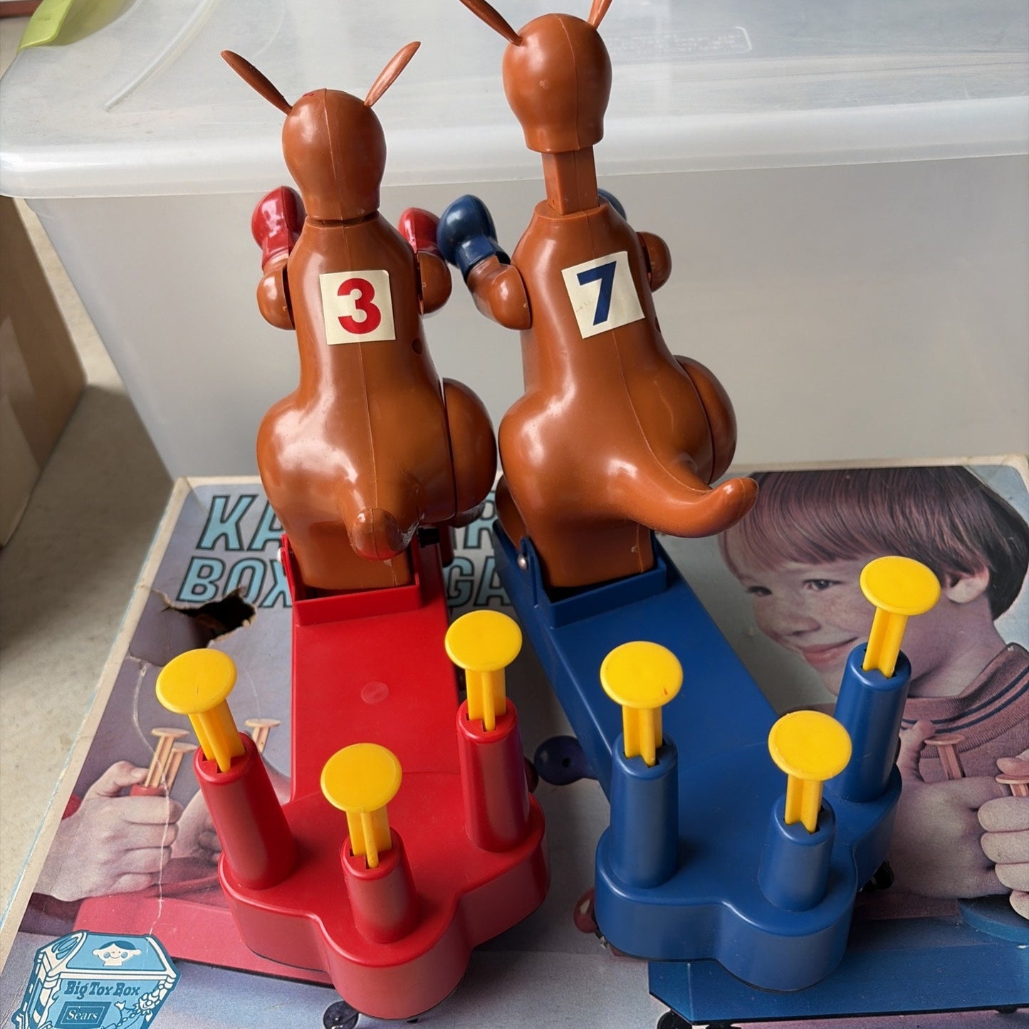 SEARS BIG TOY BOX KANGAROO boxing game 1960S RARE rock em sock em robots JAPAN
