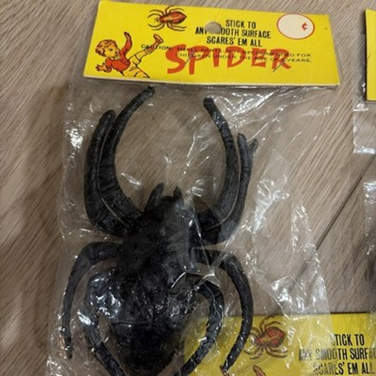 Vintage 1960 Kids Dime Store Toy Suction Spider LOT Of 3 In Packages
