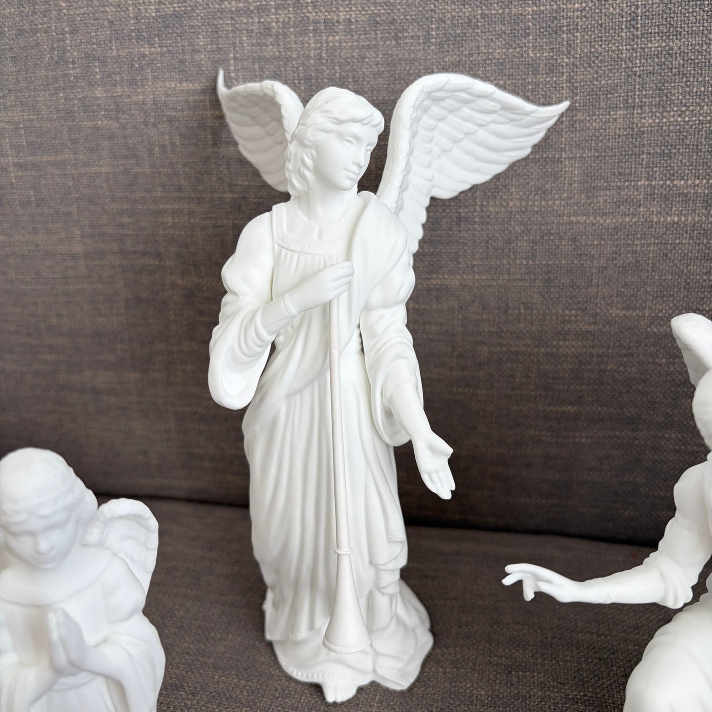 Lenox 1989 The Nativity Angels in Adoration Handcrafted Bone China Set of 3