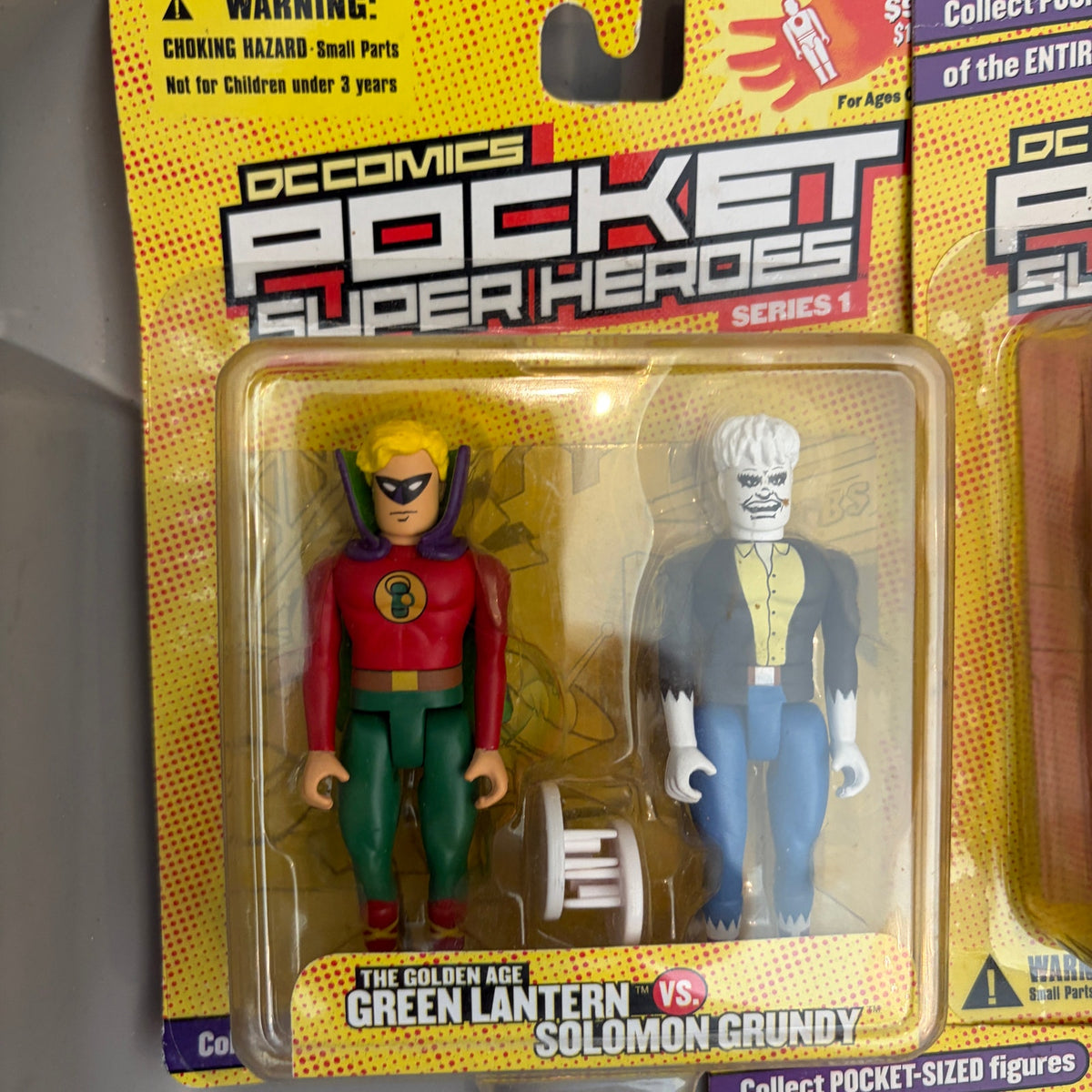 LOT 5 DC Comics Pocket Super Heroes Green Lantern, Green Arrow, Aqualad, MORE