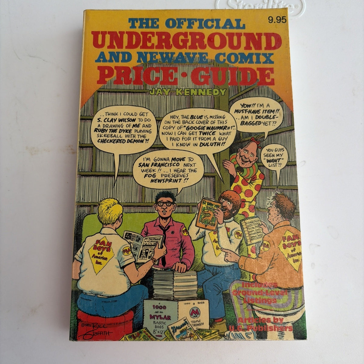 THE OFFICIAL UNDERGROUND & NEWAVE COMIX PRICE GUIDE 1st EDITION 1982