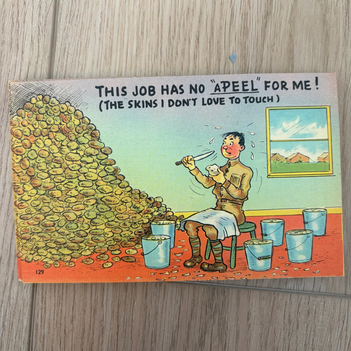 Vintage Series L, N, O, P Army Postcards LOT of 72 Cards