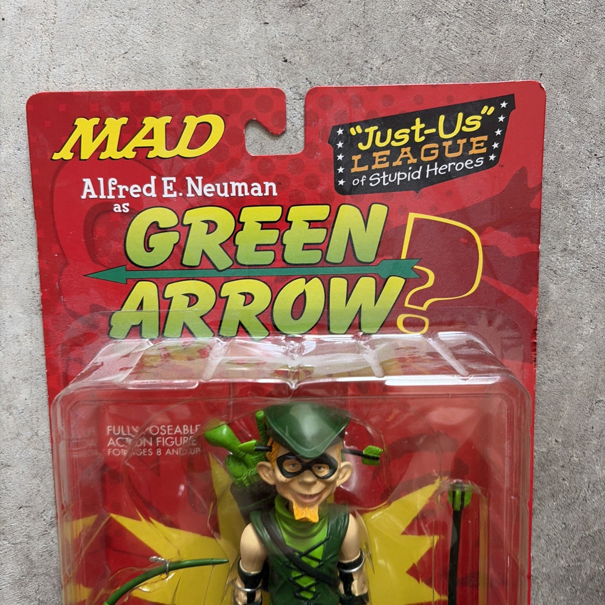 DC Direct Mad Alfred E. Neuman Just Us League of Stupid Heroes Green Arrow NEW