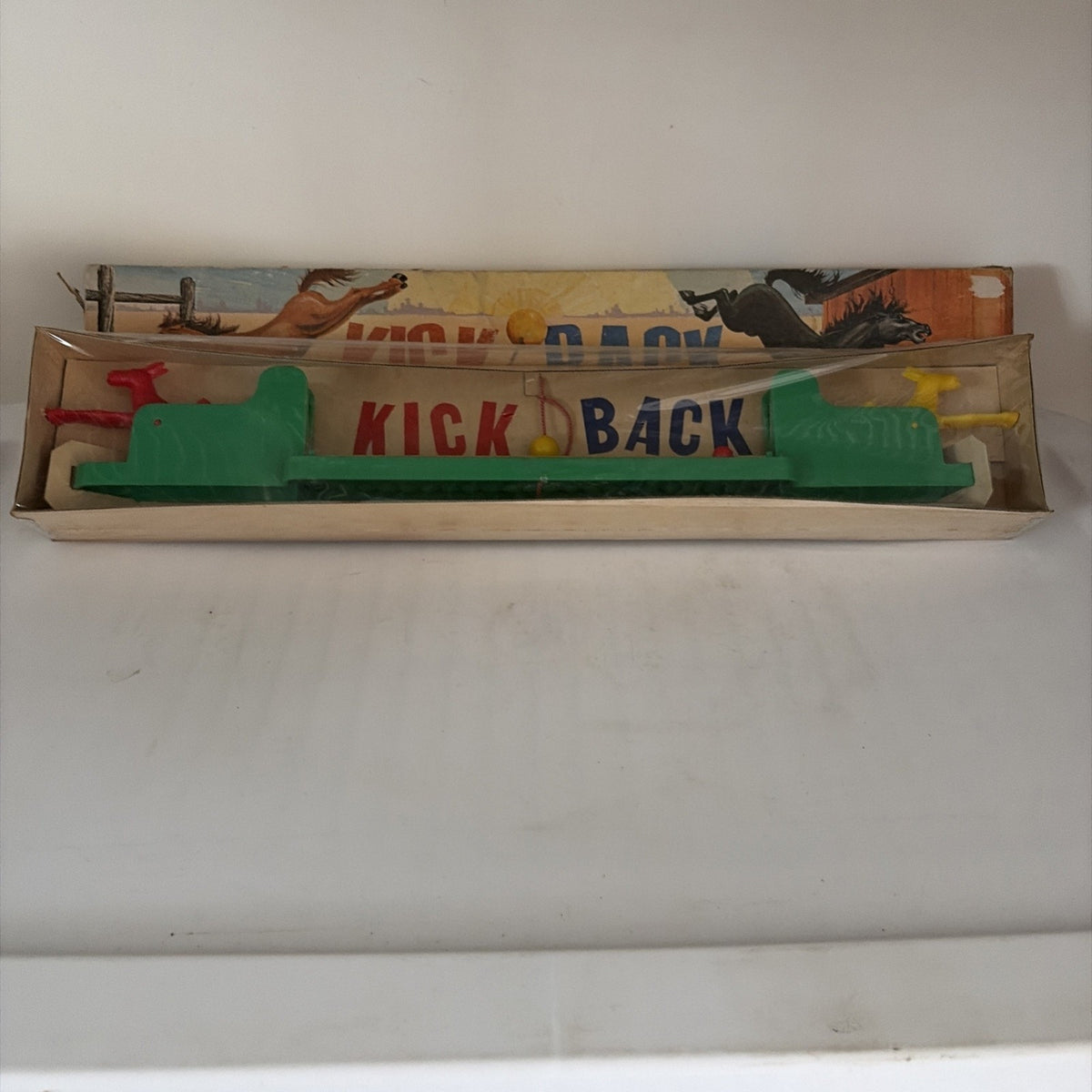 Vintage Schaper Kick Back Game of Action & Skill Sealed In Box 1965 Box Damaged
