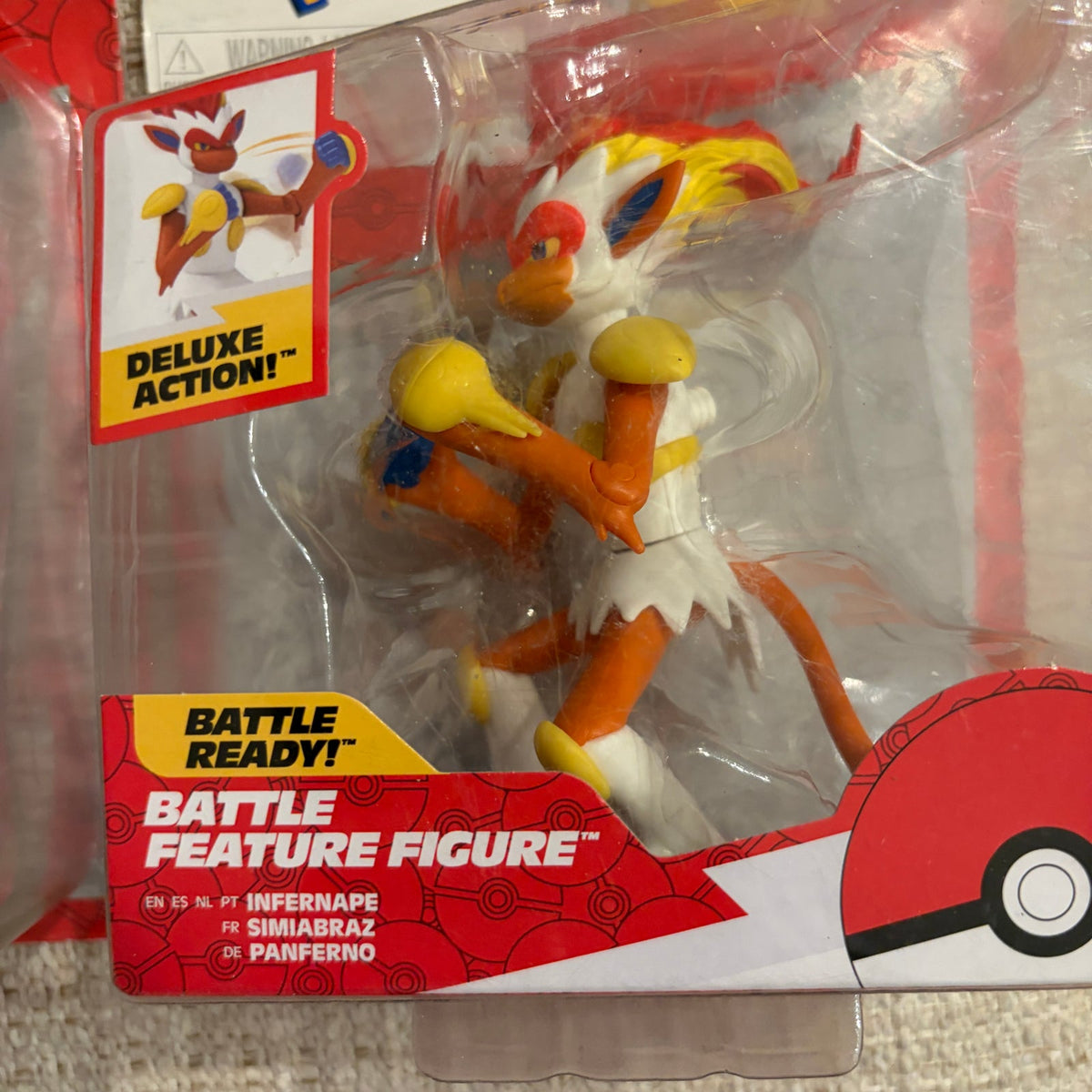 LOT 2 Pokemon Battle Ready! Battle Feature Figures Cinderace and Infernape NEW