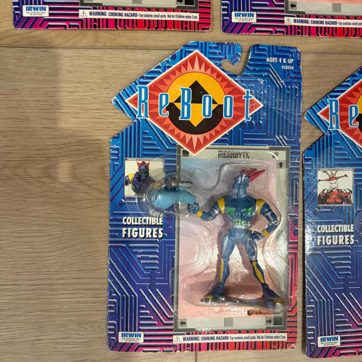 LOT 7 ReBoot Collectible Action Figures Irwin 1995