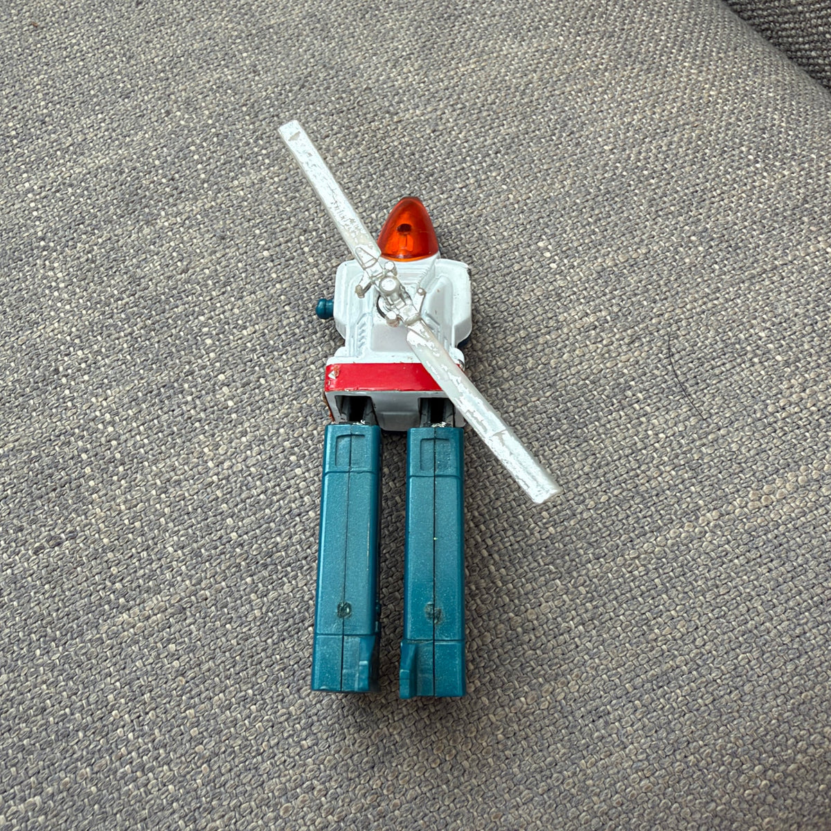 Vintage 1983 Tonka GoBots Cop-Tur Missing Propeller