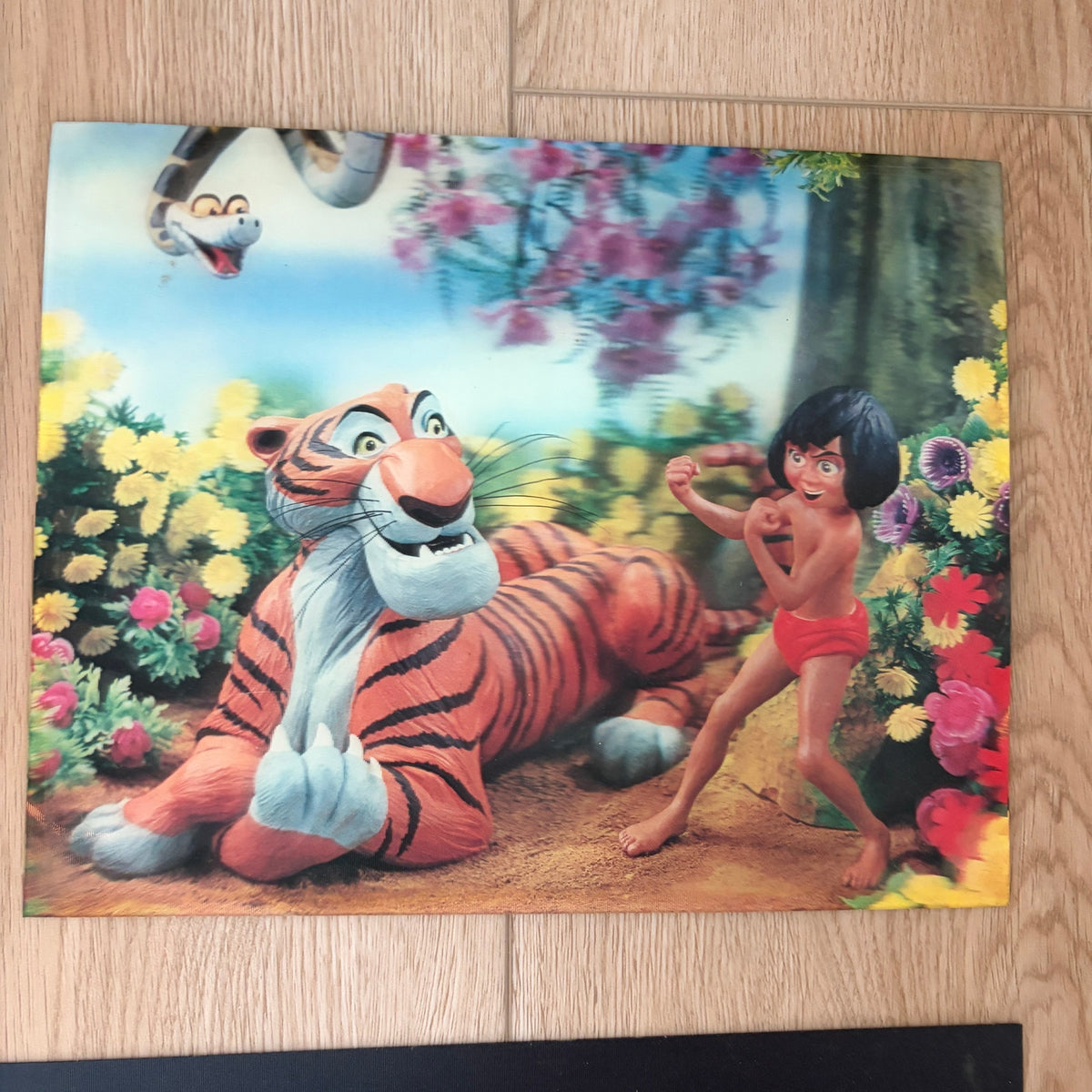 LOT 4 Vintage Walt Disney The Jungle Book, Pinocchio, Cinderella Lenticular Art