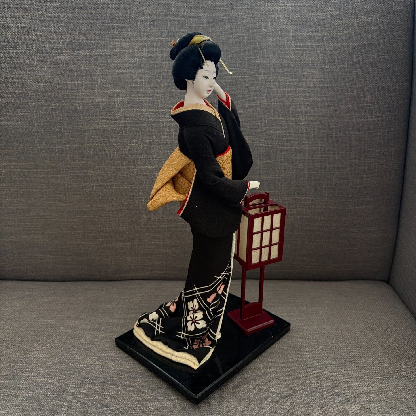 Vintage Sukiyo Biken Traditional Japanese Geisha Doll 15” Kimono Obi Figurine