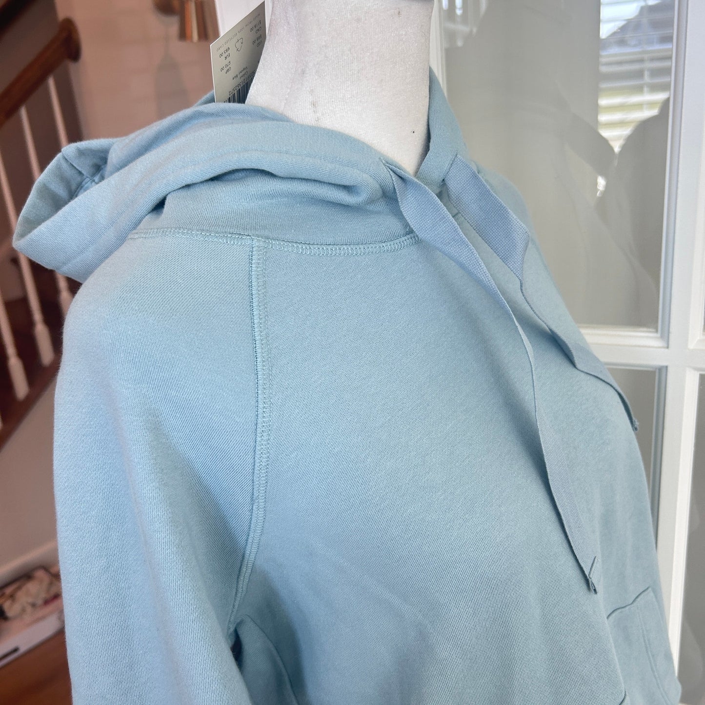 Sweaty Betty London Vapour Blue Revive Cropped Hoody Womens Size Small NEW