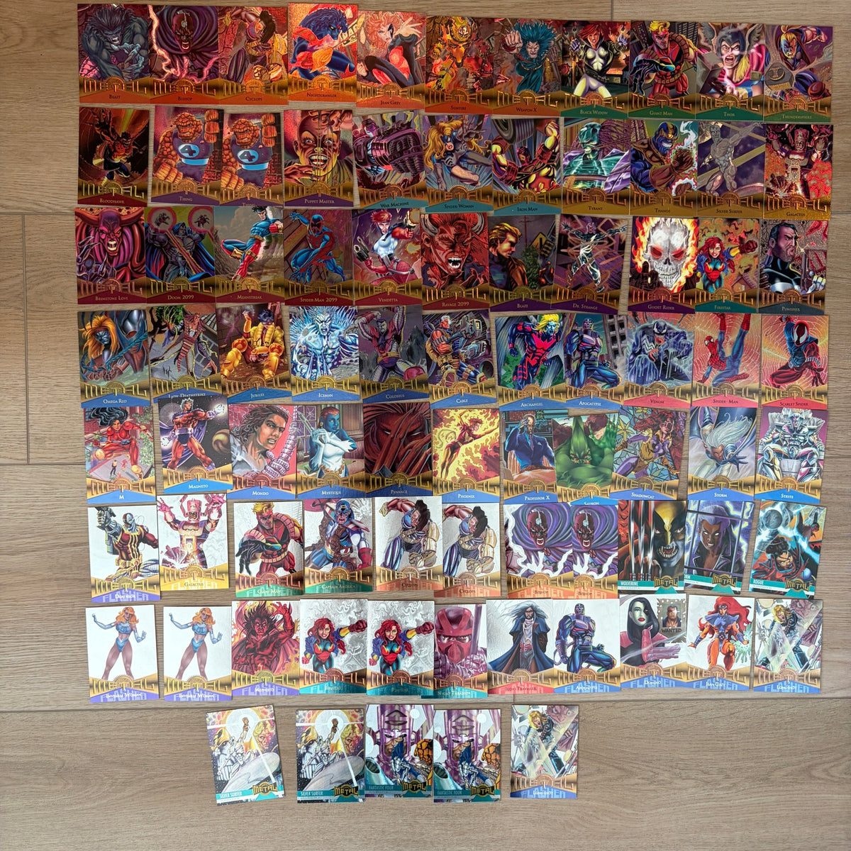 Vintage Marvel + DC Trading Cards Incomplete Sets 450+ Cards Some Dupes