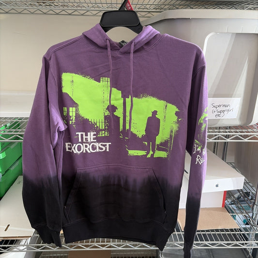 The Exorcist Hoodie Purple Pullover Sweatshirt Men’s Size Small 34/36 NEW