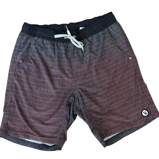 Vuori Black and Gray Drawstring Athletic Shorts Men's Size Medium