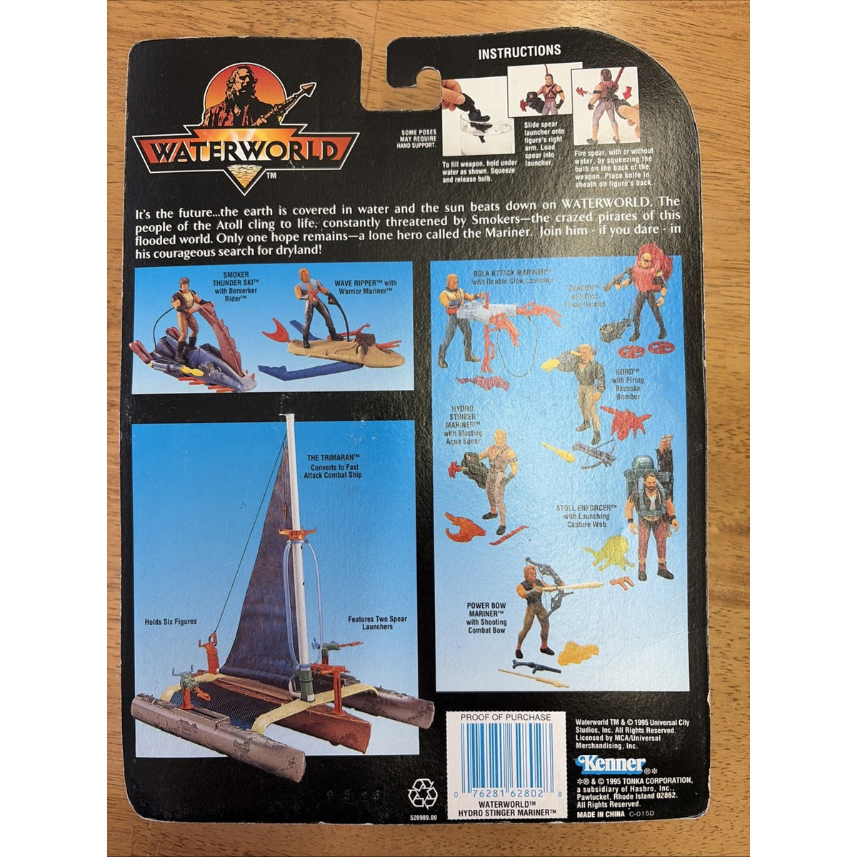 Waterworld Hydro Stinger Mariner Mariner Vintage Kenner 1995 Action Figure NEW
