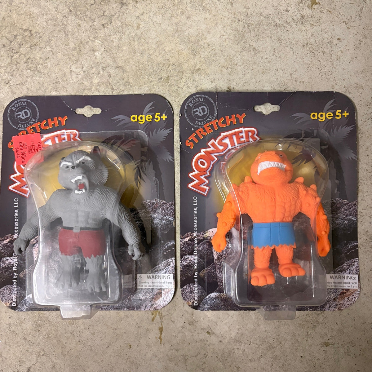 LOT 9 Royal Deluxe Stretchy Monsters and Stretchee Monkee Figures NEW