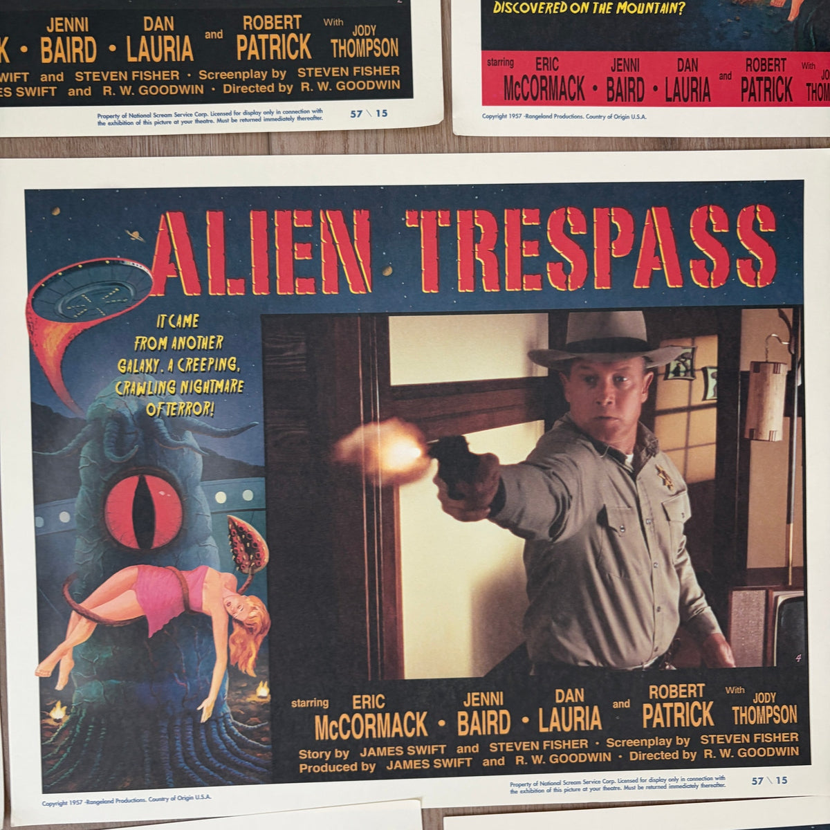SET OF 8 Alien Trespass 14" x 11" Original Lobby Cards Set 2009