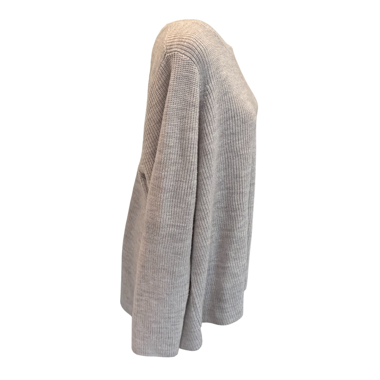 Eileen Fisher Gray 100% Merino Italian Wool Sweater Womens Size Large