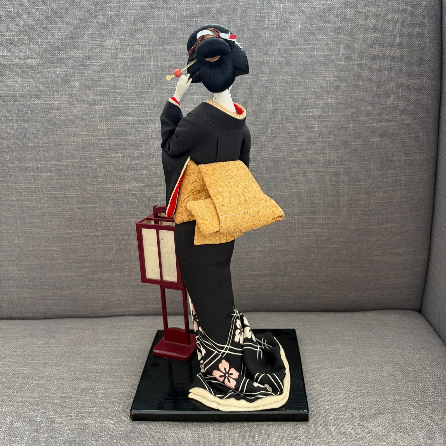 Vintage Sukiyo Biken Traditional Japanese Geisha Doll 15” Kimono Obi Figurine