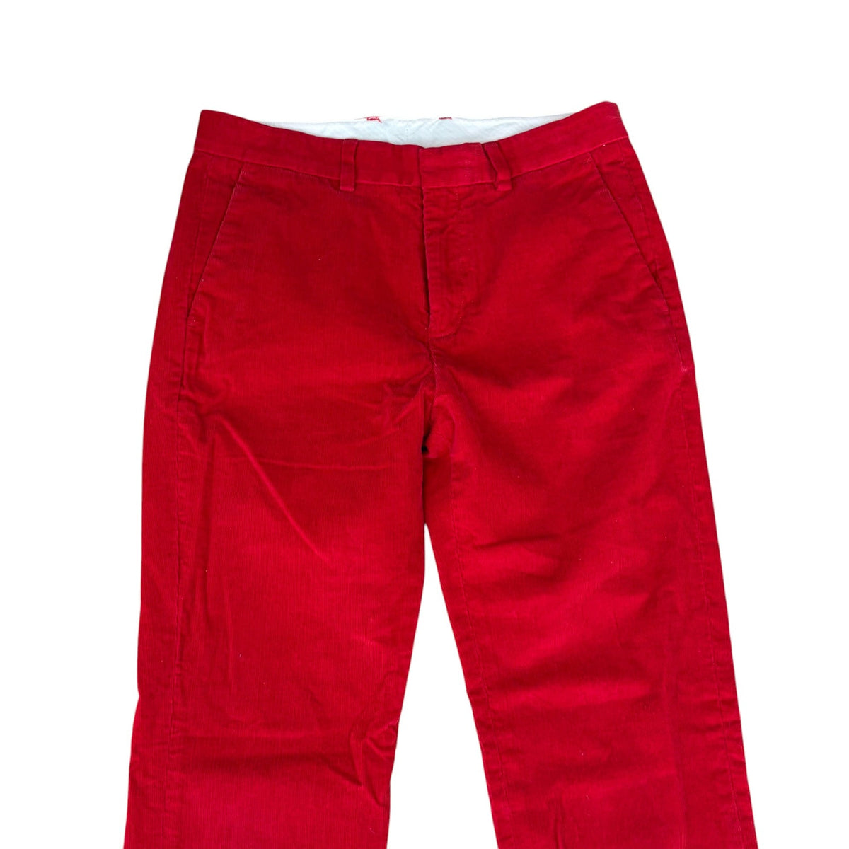 Crewcuts Bowery Red Corduroy Slim Fit Pants Adjustable Waist Boys Size 14