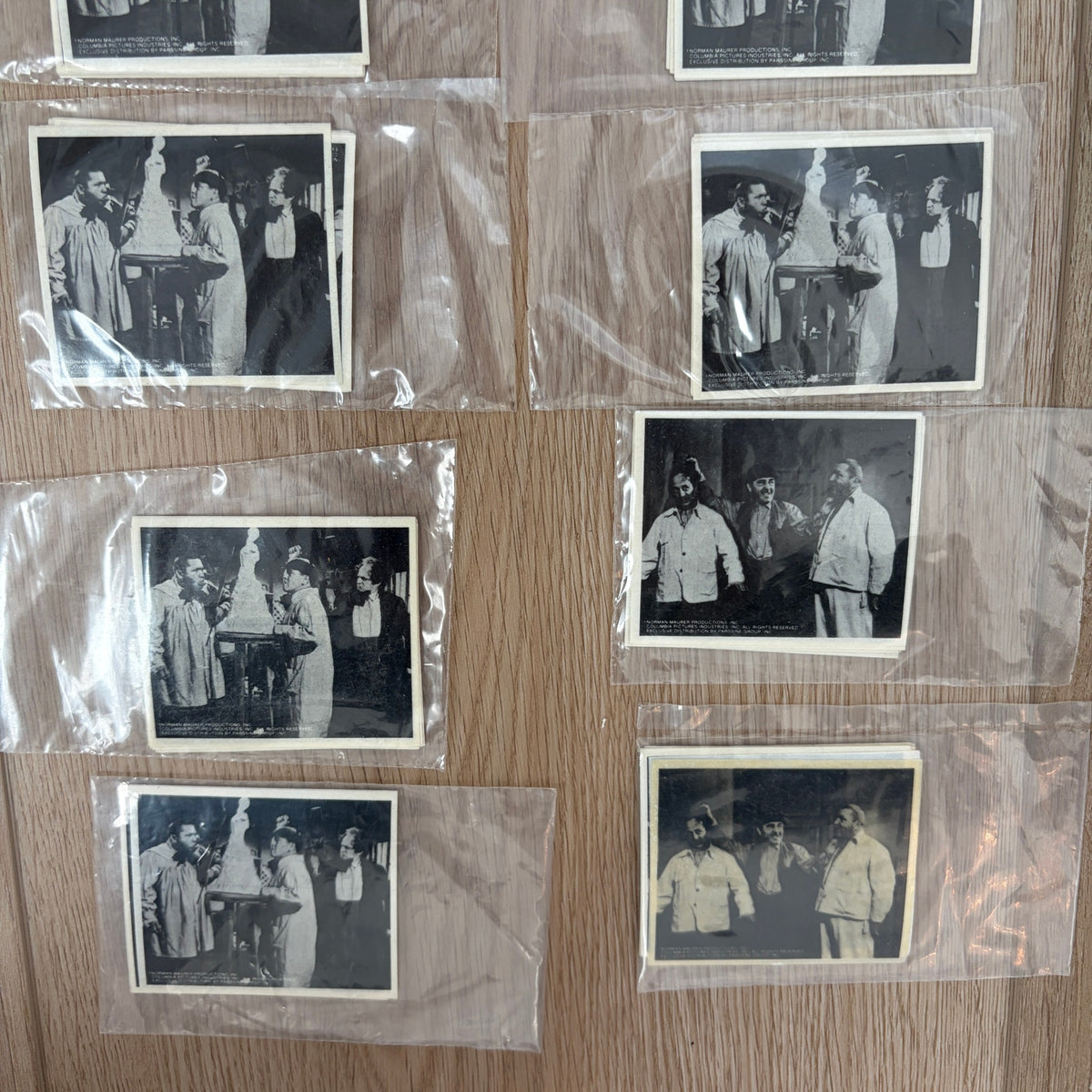 HUGE LOT 224 Vintage Three Stooges Stickers 28 Sets