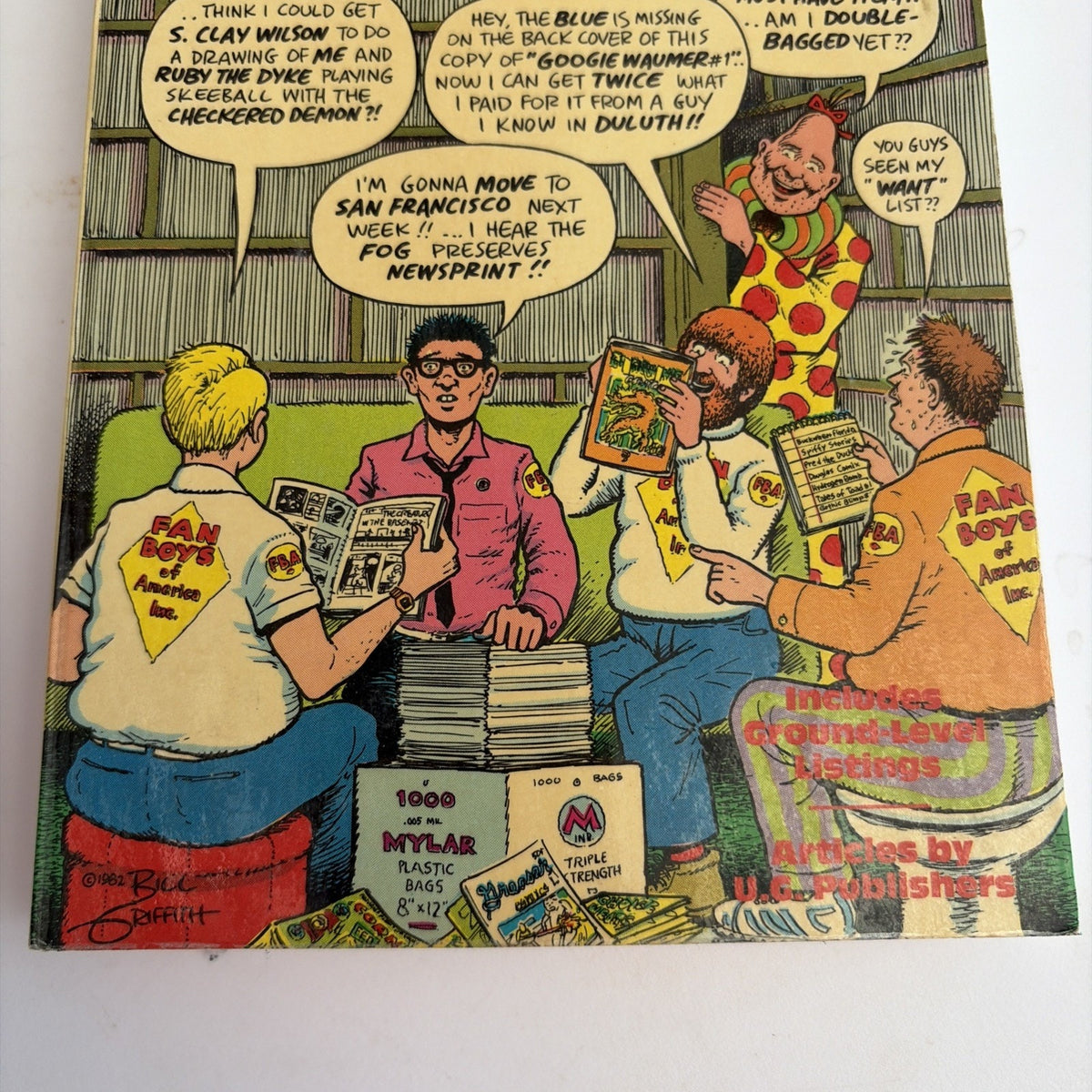 THE OFFICIAL UNDERGROUND & NEWAVE COMIX PRICE GUIDE 1st EDITION 1982