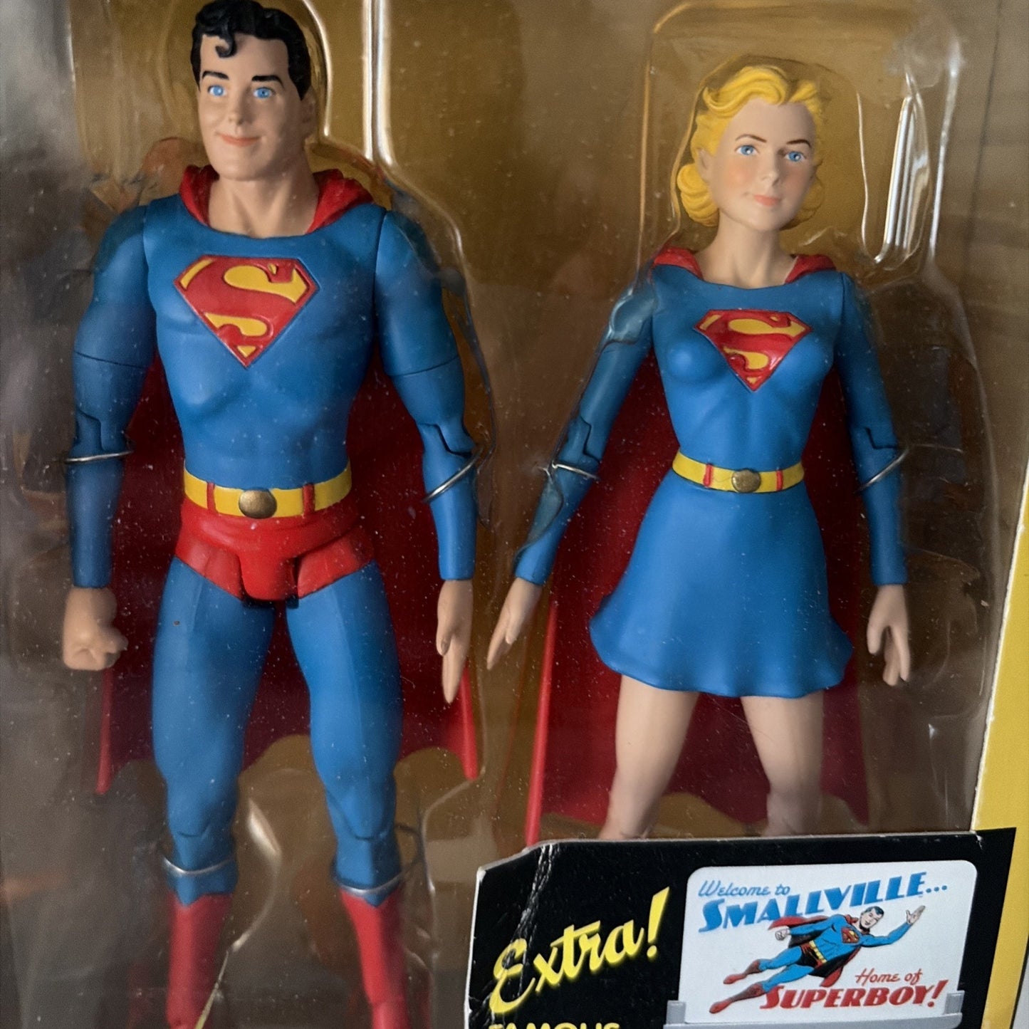 Superboy And Supergirl Krypto Streaky DC Direct Classic Silver Age Figure Set