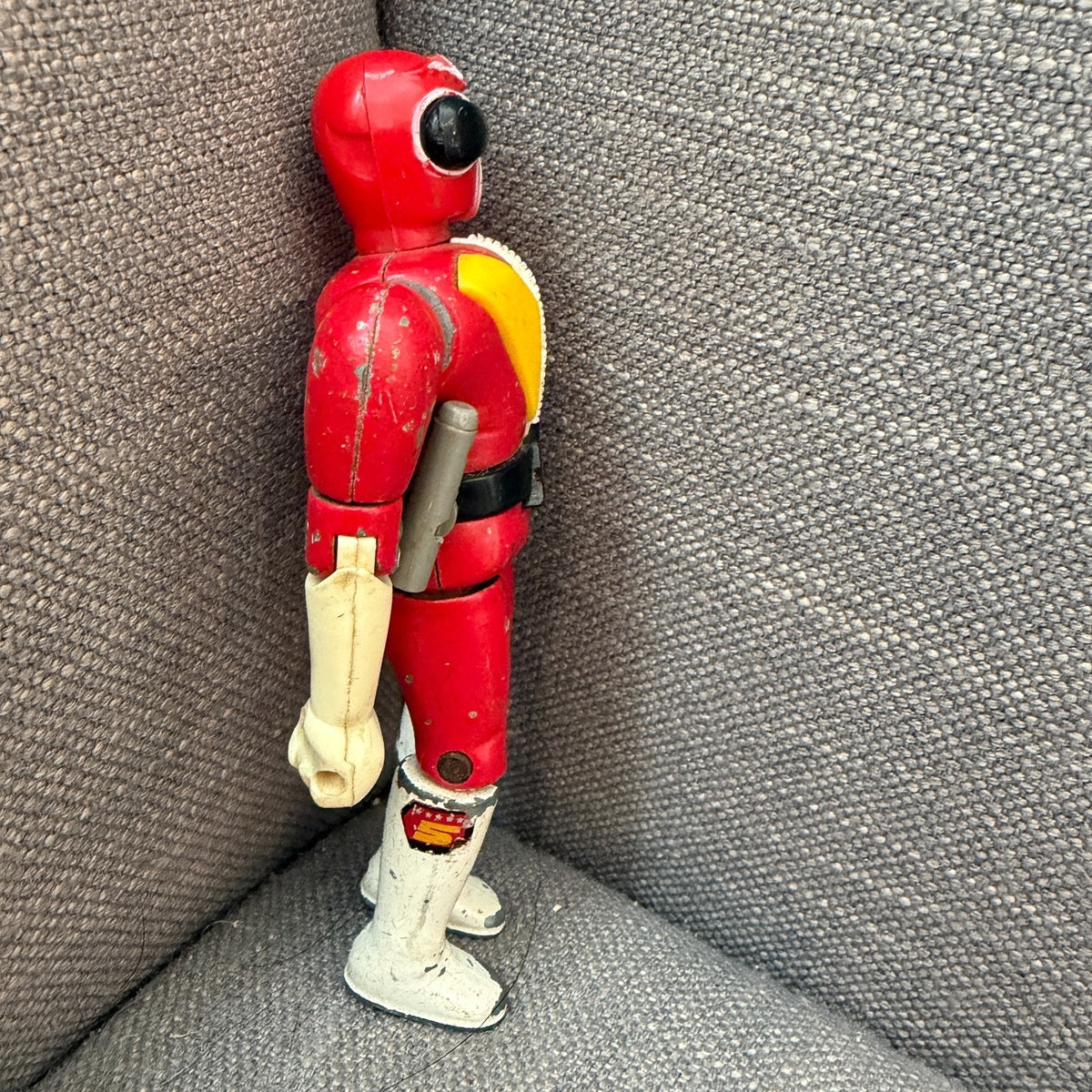 Vintage Popy Chogokin Secret Sentai Goranger Red Ranger Die-Cast 5" Tall