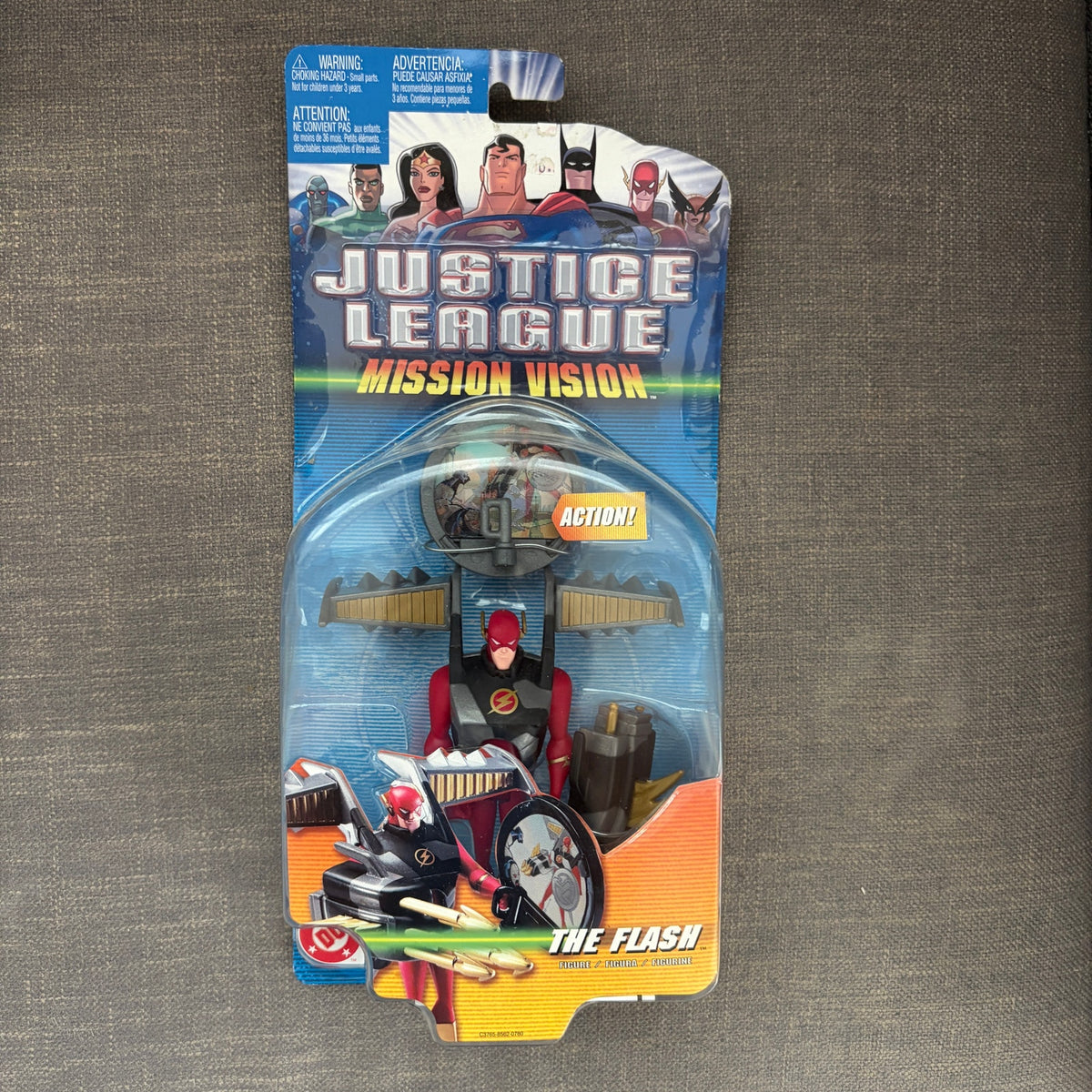 Justice League 2003 LOT 5 The Flash, Wonder Woman, Hawkgirl Action Figures NEW
