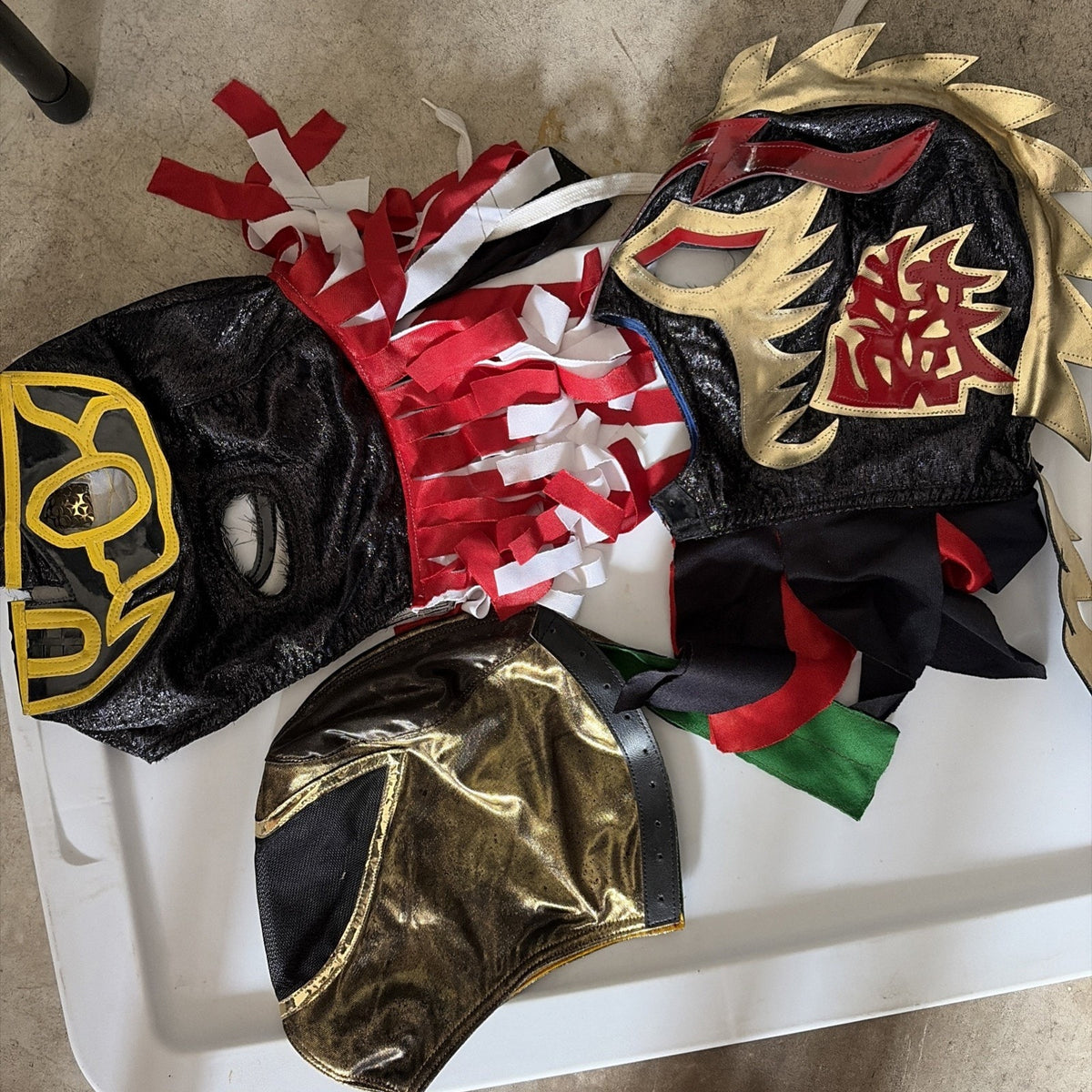 Lucha Masks Jushin Liger Ultimo Dragon Wrestling Mask LOT 3