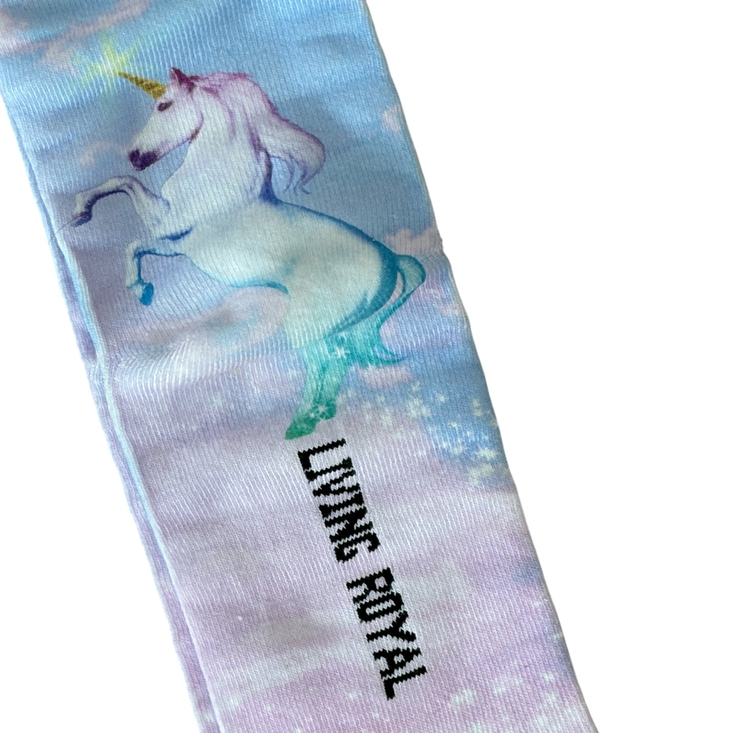 Living Royal Purple, Blue, Pink Unicorn Socks One Size NEW