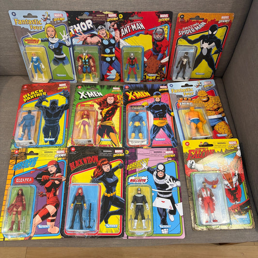 Hasbro Marvel Legends LOT 12 Retro Action Figures 2021 / 2022 NEW