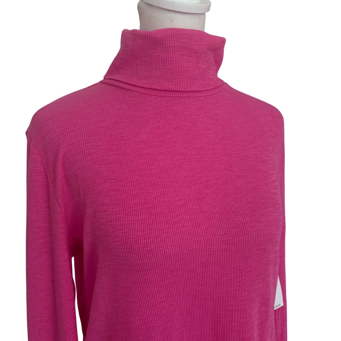 GAP NWT Hot Pink Ribbed Turtleneck Womens Size Medium NEW
