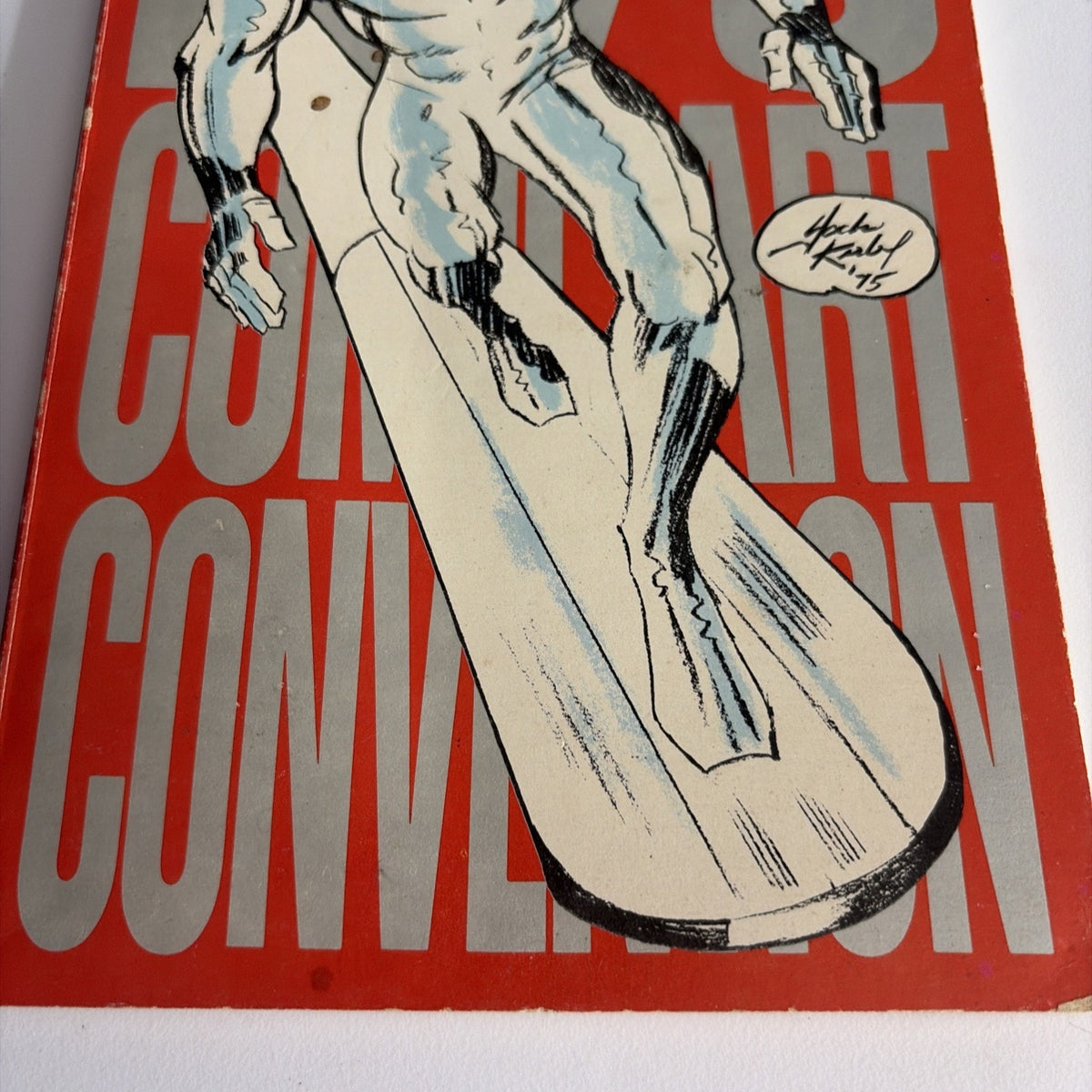1975 COMIC ART CONVENTION Program Book SILVER SURFER Cover BY JACK KIRBY